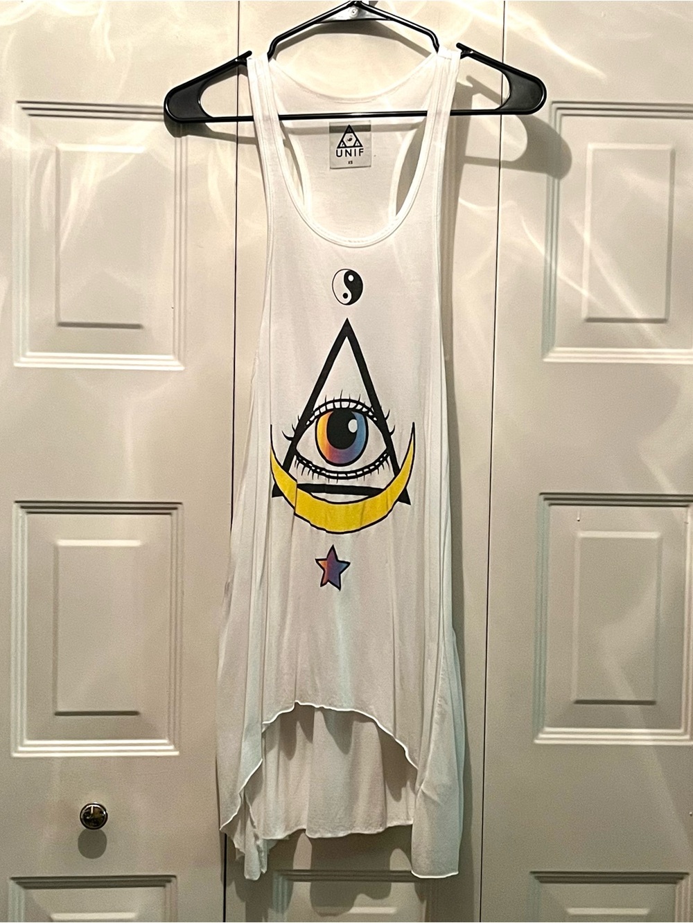 Unif rare vintage racerback eye yin yang tank top XS